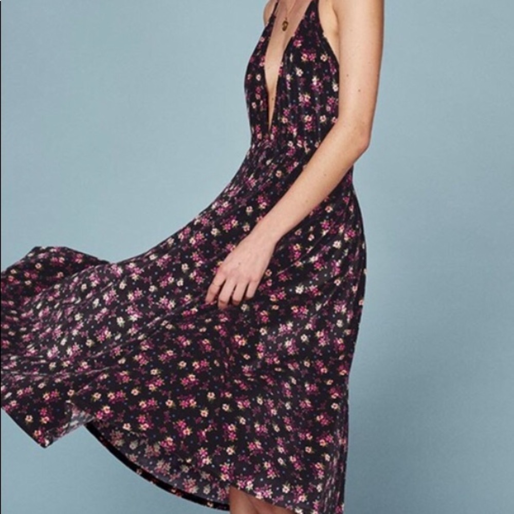 Reformation Strappy Midi “Coppola” Dress